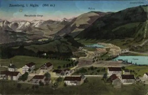 Ak Zaumberg am Alpsee Immenstadt im Allgäu, Gesamtansicht