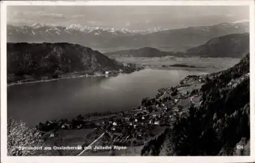 Ak Sattendorf Treffen am Ossiacher See Kärnten, mit Julischen Alpen