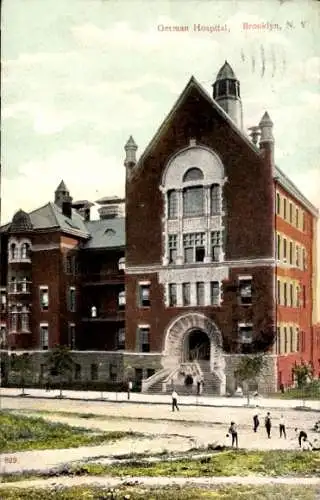Ak Brooklyn New York City USA, Deutsches Krankenhaus