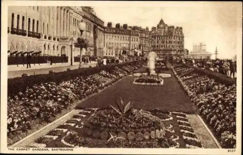 Ak Eastbourne East Sussex England, Carpet Gardens