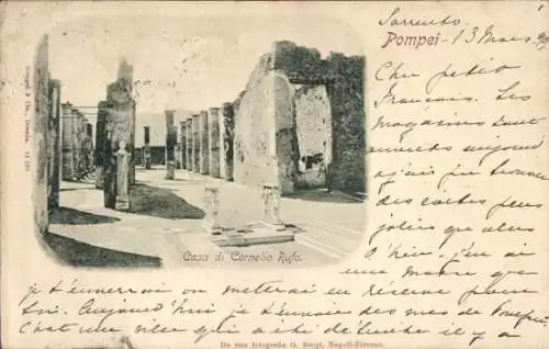 Ak Pompeji Pompei Campania, Casa di Cornelio Rufo