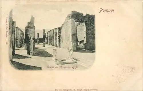 Ak Pompeji Pompei Campania, Casa di Cornelio Rufo