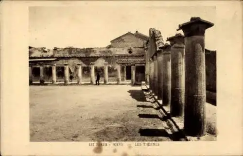 Ak Pompeji Pompei Kampanien, Die Bäder