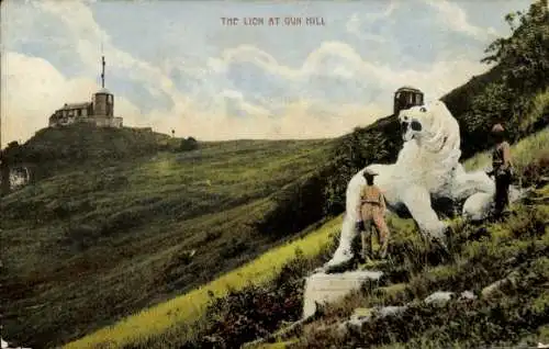 Ak Barbados, der Löwe am Gun Hill