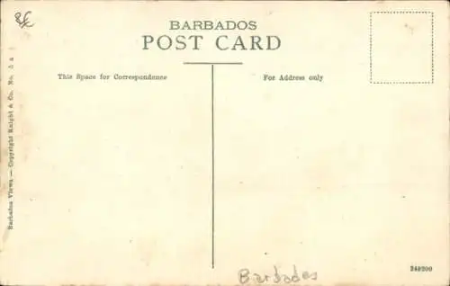 Ak Barbados, der Löwe am Gun Hill