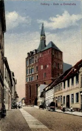 Ak Kołobrzeg Ostseebad Kolberg Pommern, Dom, Domstraße