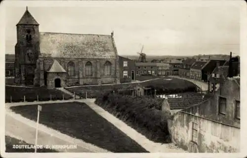 Ak Zoutelande Veere Zeeland Niederlande, Kerkplein