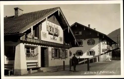 Foto Ak Zollamt Bäckeralm, Deutsch-österreichische Grenze