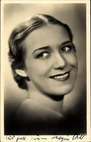 Ak Schauspielerin Georgia Holl, Portrait, Autogramm