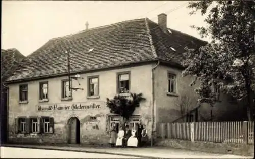 Foto Ak Kohren Sahlis Frohburg Sachsen, Geschäftshaus Oswald Pannier, Malermeister