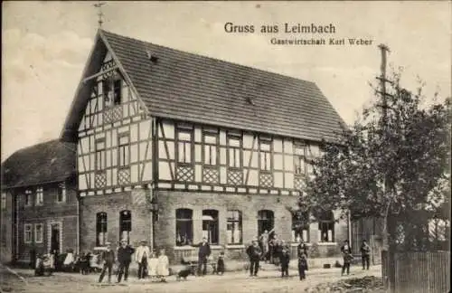 Ak Leimbach im Wartburgkreis Thüringen, Gastwirtschaft Karl Weber