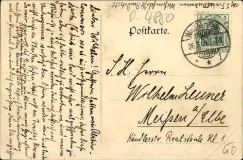 Studentika Ak Weißenfels an der Saale, Abiturienten-Kommers Ostern 1909