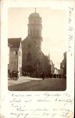 Foto Ak Wintzenheim Winzenheim Elsass Haut Rhin, Kirche