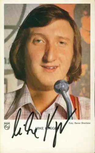 Ak Komiker und Schauspieler Mike Krüger, Portrait, Autogramm