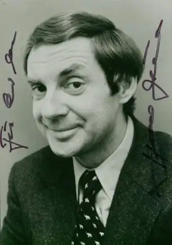 Ak Schauspieler Harald Juhnke, Portrait, Autogramm