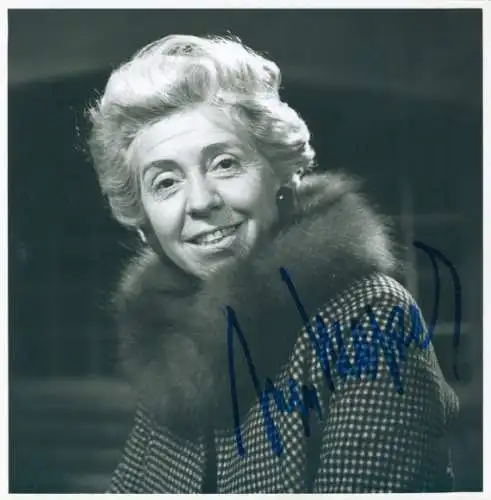 Ak Schauspielerin Inge Meysel, Portrait, Autogramm