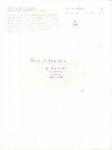 Ak Schauspielerin Brigitte Grothum, Die seltsame Gräfin, Autogramm