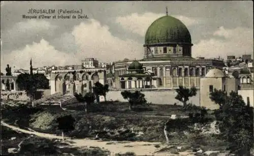 Ak Jerusalem, Israel, Omar-Moschee und Davidshof