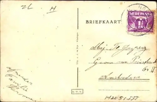 Ak Zuid-Beveland, Kirche, Inneres, Frauen in Tracht