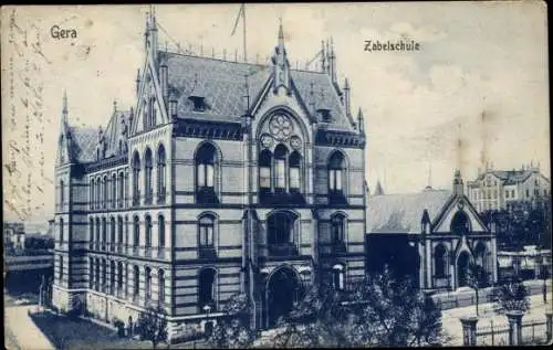 Ak Gera Reuß in Thüringen, Zabelschule