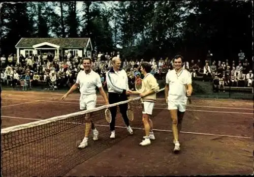 Ak Tennisspieler, Tennisspielplatz, Zuschauer