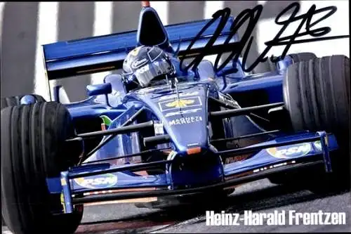 Autogrammkarte Motorrennsport, Heinz-Harald Frentzen, Rennwagen