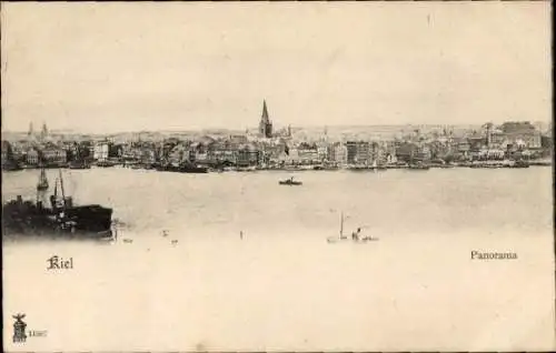 Ak Kiel, Panorama der Stadt