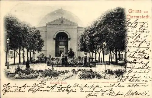 Ak Darmstadt in Hessen, Katholische Kirche