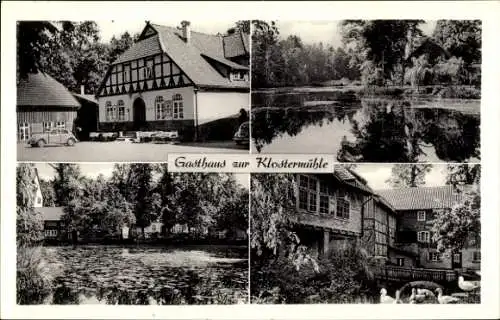 Ak Kuhmühlen Groß Meckelsen Niedersachsen, Gasthaus zur Klostermühle