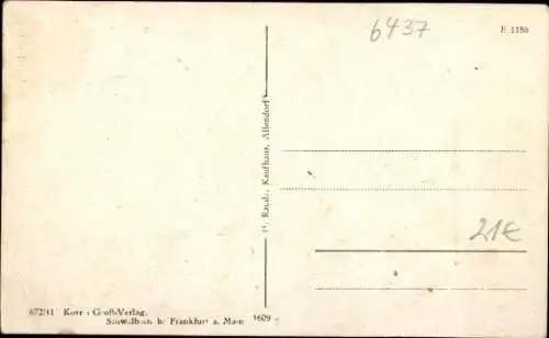 Ak Allendorf Frielendorf, Ortsansichten mit alten Fachwerkhäusern