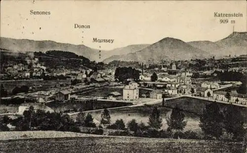 Ak Senones Vosges, Donon, Moussey, Katzenstein, Panorama