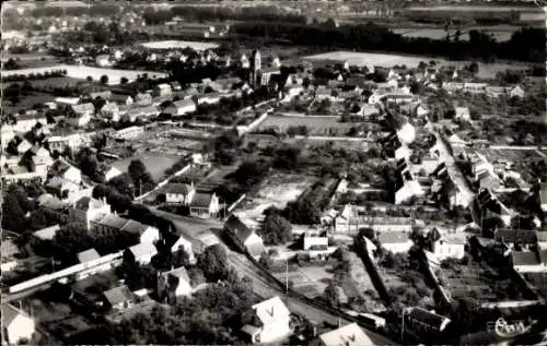 Ak Villers Saint Paul Oise, vue aerienne