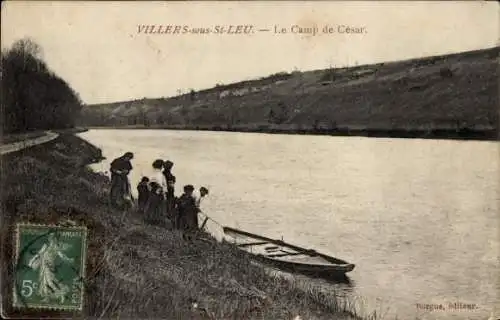 Ak Villers-sous-Saint-Leu Oise, Le Camp de Cesar