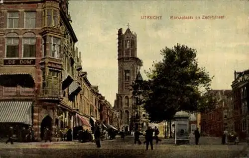 Ak Utrecht Niederlande, Mariaplaats en Zadelstraat