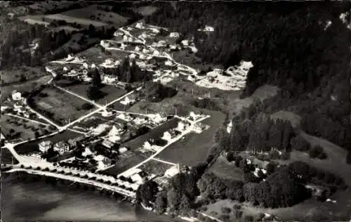 Ak Annecy Haute Savoie, Lac, Le Petit Port vu d'avion