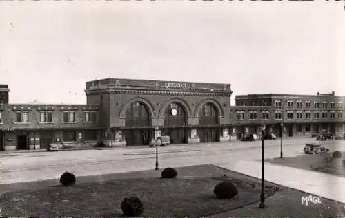 Ak Saint Quentin Aisne, La Gare