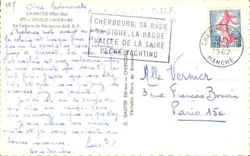 Ak Urville Landemer Manche, La Colonie de Vacances de E.D.F.