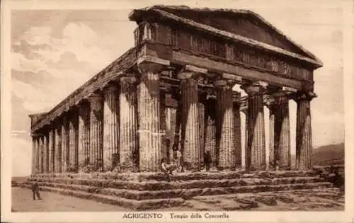 Ak Girgenti Agrigent Sicilia, Tempio della Concordia
