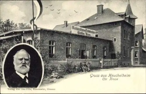 Ak Heuchelheim in Hessen, Restaurant, Portrait vom Gastwirt