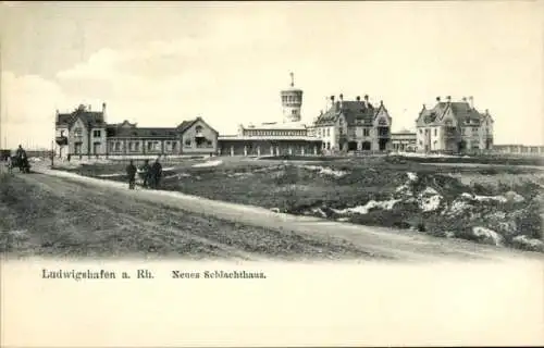 Ak Ludwigshafen am Rhein, Neues Schlachthaus