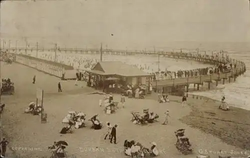 Foto Ak Durban Südafrika, Strandbad