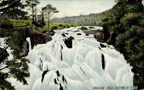 Ak Zwischen und Studentin Wales, Swallow Falls