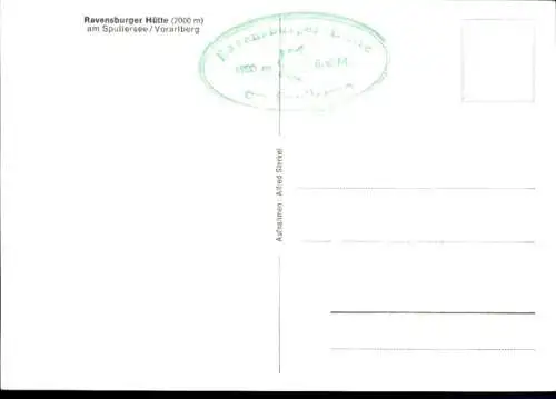 Ak Dalaas in Vorarlberg, Ravensburger Hütte, Inneres