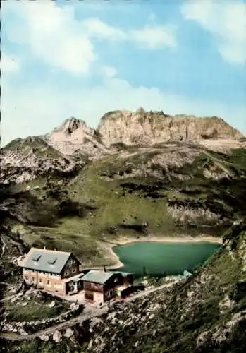 Ak Dalaas Vorarlberg, Freiburger Hütte