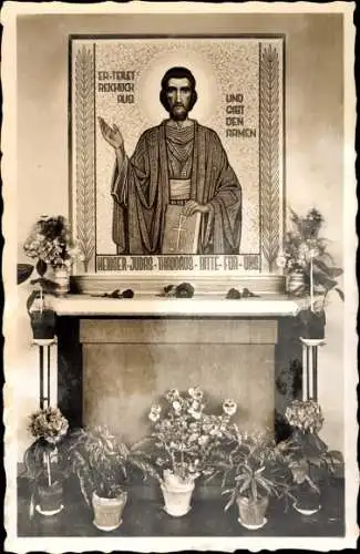 Ak Berlin Friedrichshain, Petersburger Straße 77, Kapelle im Christkönigshaus, Judas Thaddäus Altar