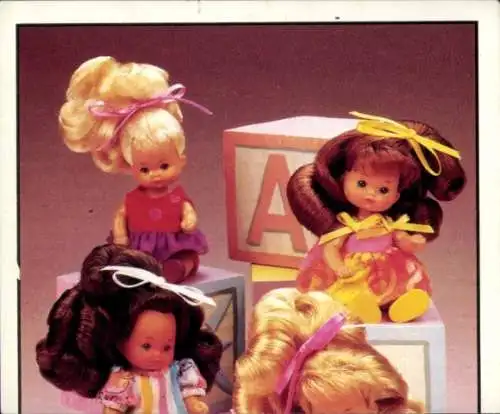 Sammelbild Barbie Nr. 157, Kleine Freundinnen, Mattel 1993