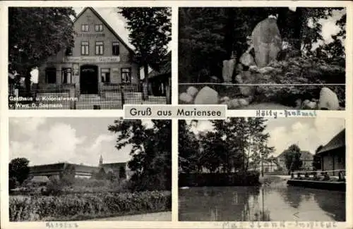 Ak Mariensee Neustadt am Rübenberge, Gasthof, Kloster Mariensee, Hölty Denkmal