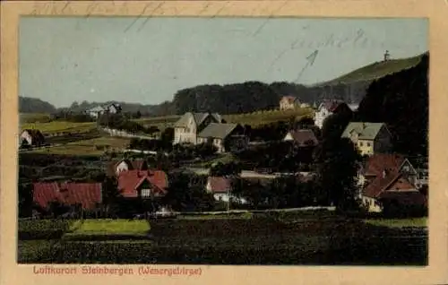 Passepartout Ak Steinbergen Rinteln an der Weser, Panorama