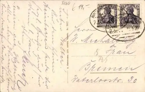 Passepartout Ak Steinbergen Rinteln an der Weser, Panorama