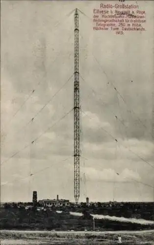 Ak Eilvese Neustadt am Rübenberge, Radio-Großstation, Höchster Turm Deutschlands